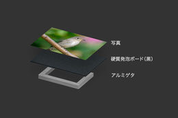 硬質発泡ボード黒 (ゲータフォーム) 5mm アルミゲタ付き A5 (148×210)